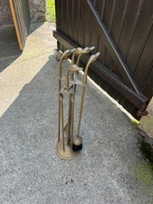 Serviteur de cheminé en laiton 