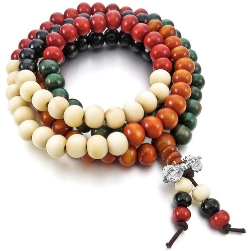Bracelet mala collier bois - bracelet,