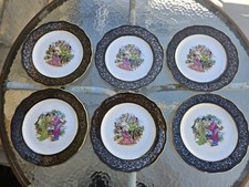 Lot de six assiettes plates