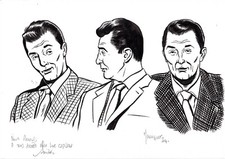 DESSIN ORIGINAL ROBERT MITCHUM DESSINE PAR MARNIQUET SUPERBE ETAT