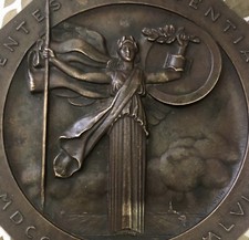 MEDAILLE PLAQUE EN BRONZE