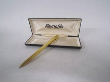 STYLO VINTAGE PLAQUE DOUBLE OR REYNOLDS DANS SON ECRIN