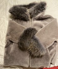 Manteau Cape Giorgio & Mario fourrure et agneau