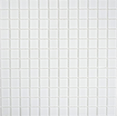 Pâte verre carreau - carreau, blanc