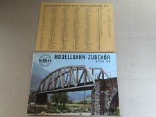 12N Vintage 1962 Catalogue Ho 24 Pages + Tarif Kibri Modellbahn-Zubehör 1:87