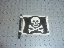 LEGO Flag 6 x 4 with Jolly Roger Réf 2525p01 Set 6285/6286/6273/6279/6270/6268