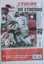 L'Equipe du 4/7/1998 - Coupe du Monde 1998 - Les Bleus sortent l'Italie en 1/4