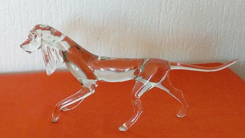 Verre effile chien chasse - verre,