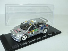 PEUGEOT 206 WRC RALLYE MONTE CARLO 2000 F. DELECOUR STARTER 1:43 version nuit