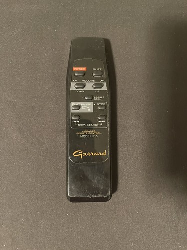 Garrard remote control model - control,