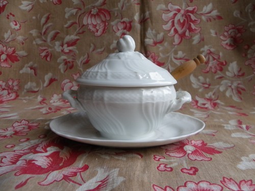 Moutardier porcelaine - moutardier, en