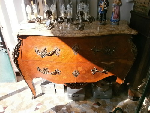 Commode galbée fin 19eme - commode,