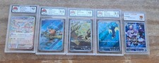 Lot 5 Cartes Pokémon JP Japonais gradés 9.5/10 MINT