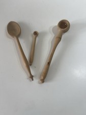 3 Ustensile de cuisine ancien cuillère à olives en bois Collection Déco Cuisine