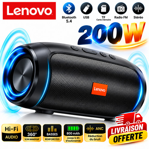Enceinte bluetooth lenovo 4 - lenovo, 5.4