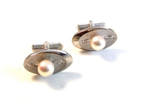 Vintage silver cultured - vintage, &