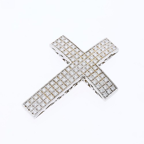 Pendentif croix diamants - , 1,00