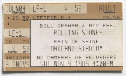 Billet concert ticket stub - , the