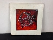 Peinture sur Céramique par  HANS ERNI signe du zodiaque cancer