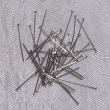 Lot de 100 tiges à tête plate acier inoxydable  20mm x 0,6mm tiges inox - IN79