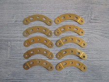 MECCANO: 10 bandes incurvées épaulées 6cm - réf 90a
