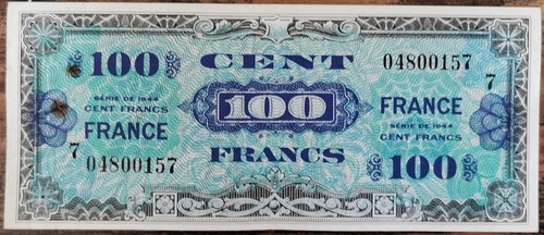 Billet 100 francs 1944 france - 1944,