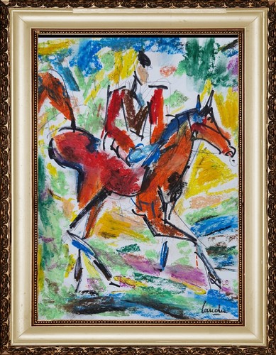 Pastels feutre sur papier - et,