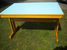 TABLE vintage FORMICA bleu