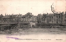 CARTE POSTALE - CHARLEVILLE-MEZIERES - ARDENNES 08 - PONT SUR LA MEUSE
