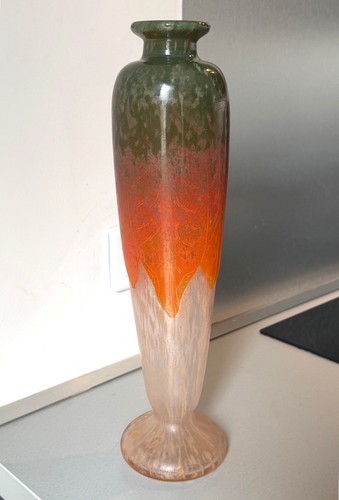 Grand vase art - deco, verre