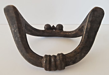 Ancien bracelet de cheville Senoufo en bronze patiné, circa 19 eme siècle.