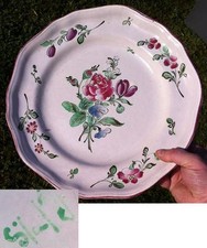 Superbe Plat Faience XVIIIeme