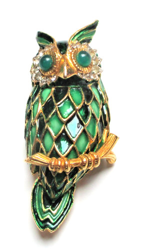 Grande broche chouette hibou - grande,