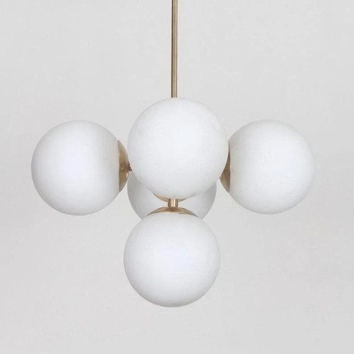Lustre globe laiton brut - globe,