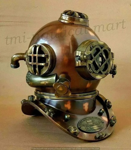 Ancien casque plongée en - de,