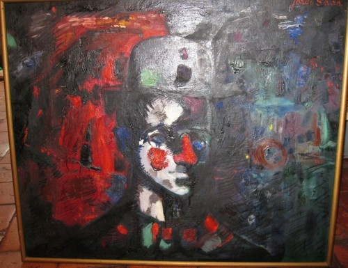 Huile sur toile jordi sarra - huile,
