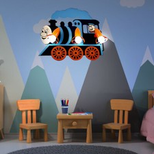 Locomotive Enfants Chambre Mur