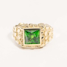 Bague Signet En Or 10K Solide