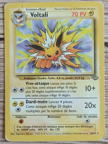 Carte pokémon voltali - pokémon,