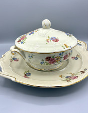 Soupière + plat, plateau