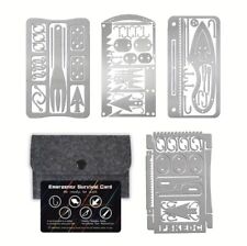 4 Cartes Couteau De Survie EDC