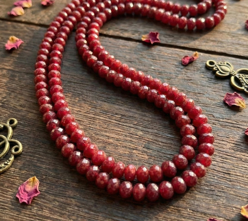 Collier rond facettes mm - rond, à