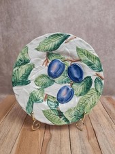 Assiette barbotine vintage