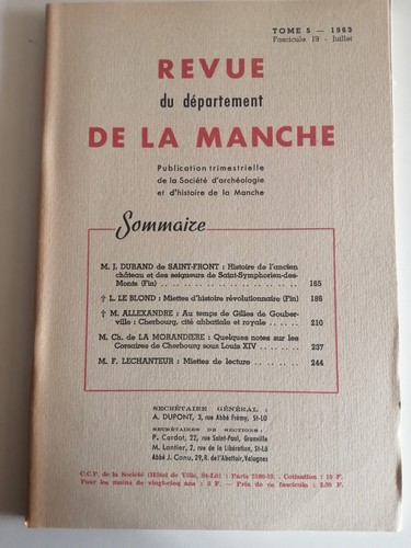 Revue manche fasc 19 - la,
