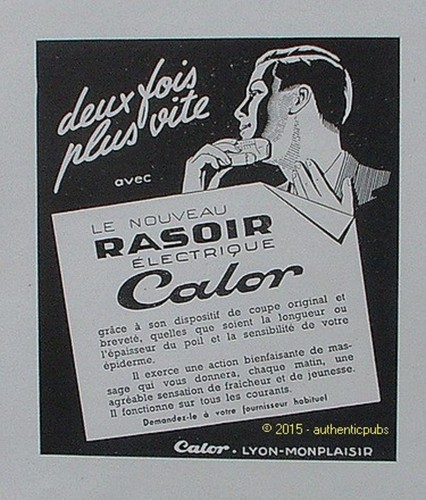 Publicite calor rasoir - calor,