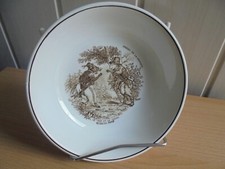 Assiette creuse publicitaire Royco fables de la Fontaine le chat et le renard