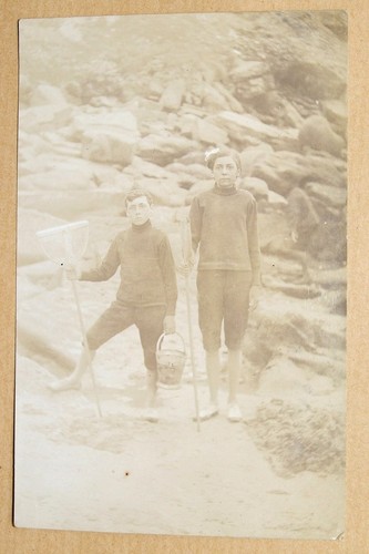 Carte photo enfants pecheur - carte,