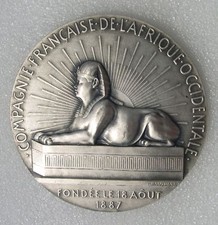 MEDAILLE ARGENT COMPAGNIE FRANCAISE DE L'AFRIQUE OCCIDENTALE
