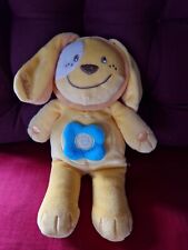 Doudou PELUCHE chien hund dog CHICCO  jaune 20 Cm