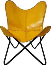 Chaise papillon cuir - papillon,